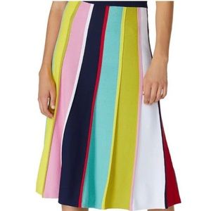 J Crew - Rainbow Striped Knit Sweater Skirt
